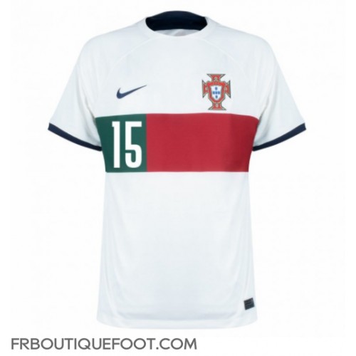 Maillot de foot le Portugal Rafael Leao #15 Extérieur vêtements Monde 2022 Manches Courtes